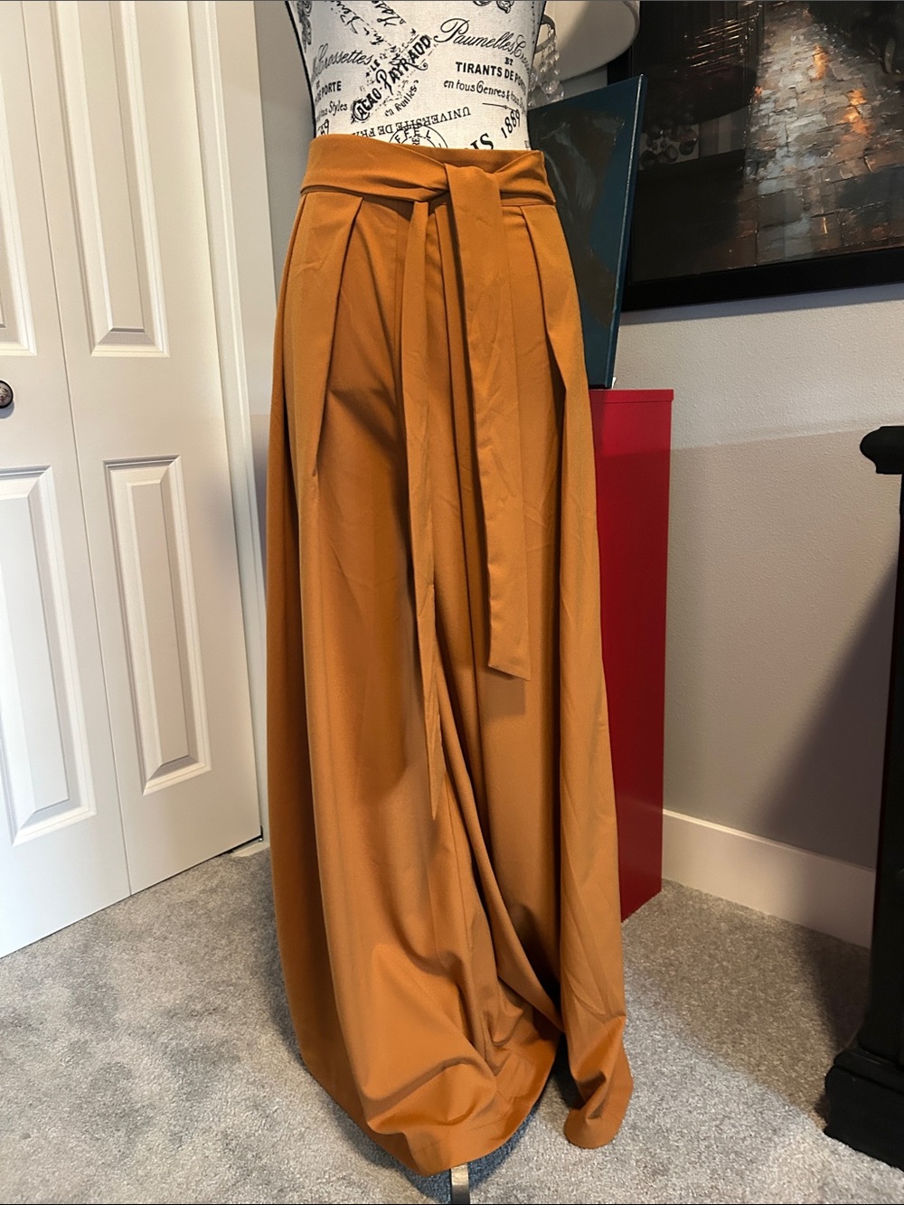 NWT Exaggerated Pleated Wide Leg Pants by Bohme